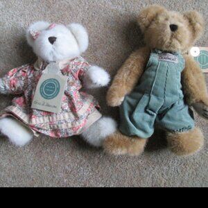 Boyds Bears Katie B Berrijam and Forrest B Bearsley plush bears